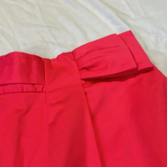 BCBG pink skirt bow detail mini size 10 NWT pockets - Picture 2 of 5
